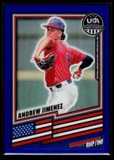 2026 Panini Stars & Stripes Baseball Blue /299 #146 Andrew Jimenez NTDP USA