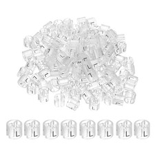 300 Pcs Clothes Hanger Marker l Fit Rod Garment Size Tag Clear