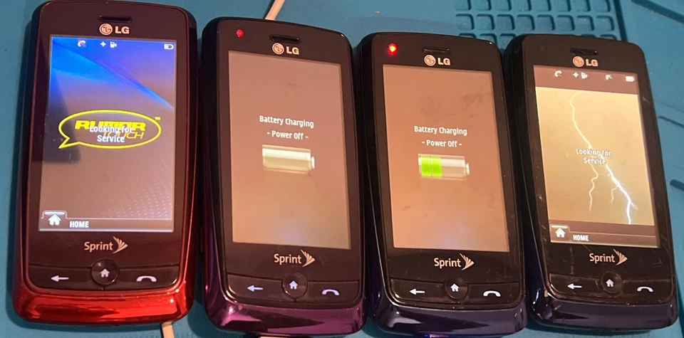 Teléfono celular deslizante LG Rumor Touch LN510 - azul y negro (Sprint) Foto 3 de 4