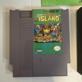 Hudson's ADVENTURE ISLAND Nintendo NES W/ Manual & Sleeve Cleaned & Tested