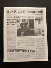 Atlas underground TOM MORELLO Rage Against The Machine Man Revolution Newspaper