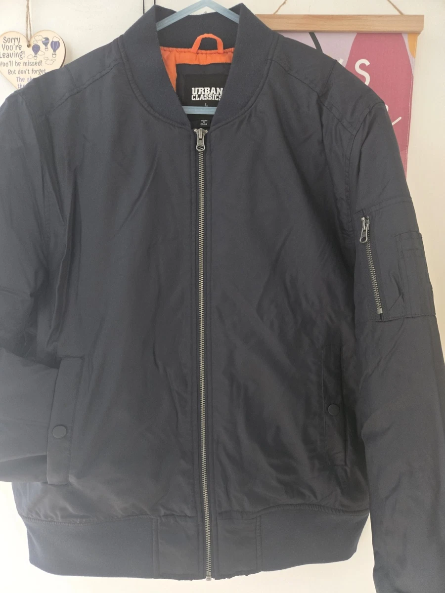 Giacca Bomber Urban Classics Tech Uomo – Leggera Con Cerniera Impermeabile