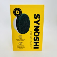 Synoshi 6pk Replacement Sponge Brush Heads for Synoshi Power Spin Scrubber New