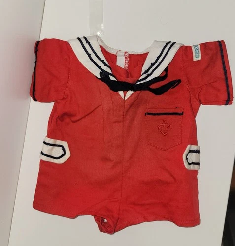 Vintage Cabbage Patch Kid Red Sailor Outfit Good Condition