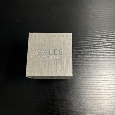 ZALES THE DIAMOND STORE Silver Ring Earring Jewelry Presentation Box EMPTY
