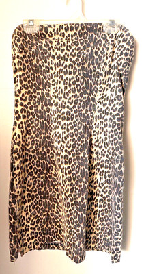I.L.U. clothing Company Strapless Leopard Dress Size Small
