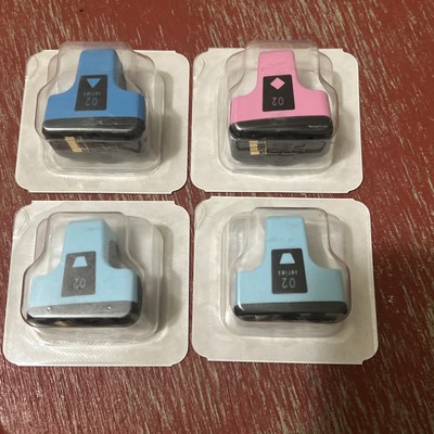 GENUINE HP 02 Ink Cartridges for HP PhotoSmart Series Sealed Mixed Lot Of 4