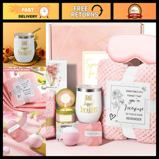 Relaxing Spa Gift Basket Set - Self Care Birthday Gifts for Women, Mom, Sister,