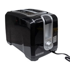 Black Decker 2 Slice Extra Wide Slot Toaster Black Silver T2569B 850 Watt