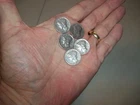 5 Lot Vintage Mercury Dimes 90% Silver 1937S (2) 1940S (2) 1944S Nice L@@K