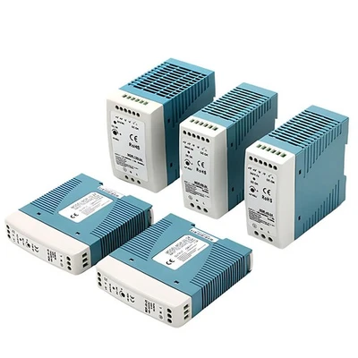 Schalt-Netzteil 5 12 15 24V Hutschienen Netzteil DIN-RAIL MDR 10 20 40 60 100W - Bild 1 von 4