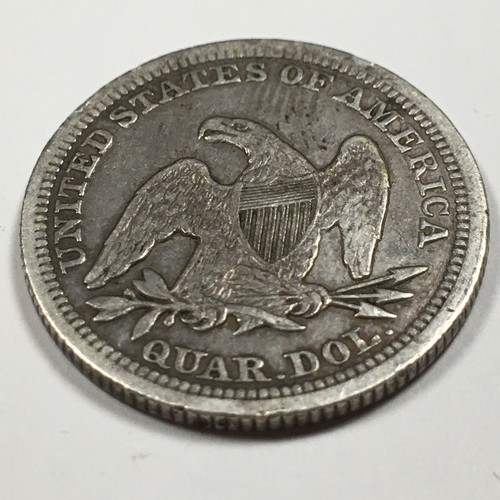 Quartiere Liberty 1859 seduto - molto fine (VF) KM#A64.2 dettagli - 8692-PC - Foto 8 di 9