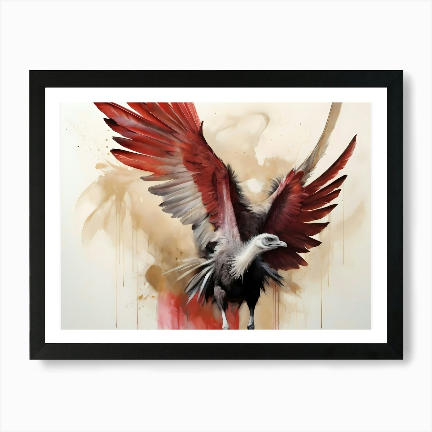 Wild Animal Illustration 35 Art Pri Framed Wall Art Poster Canvas Print Picture