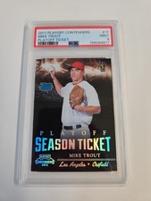 2011 Playoff Contenders - Season Tickets Mike Trout #17 Playoff Tickets /99 (RC)