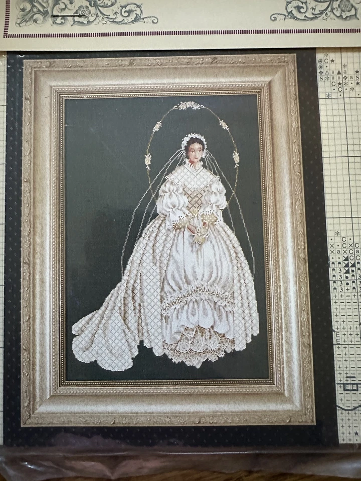 Lavender & Lace "I THEE WED" & "WHITE LACE" Counted Cross Stitch Patterns NEW - Image 2 of 4