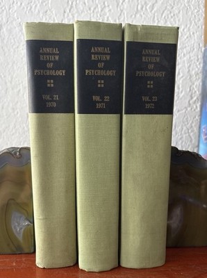 Annual Review of Psychology 3 Vol Set ( Vol 21 (1970) VOL 22 (1971) Vol 23 (1972