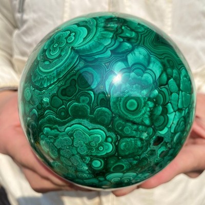 6lb Natural Malachite sphere quartz Crystal ball Mineral specimens Healing
