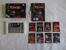 Primal Rage SNES Super Nintendo CIB Complete + Toys R Us Cards Time Warner RARE