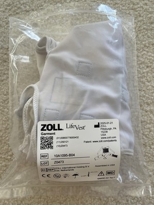 XL ZOLL LIFE VEST GARMENT ONLY CARDIO Verter 4000 B04 113 130 Cm 45-51 Inches