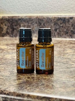 Pack of 2 doTERRA Breathe 15ml Essential Oil Expiry Dec 27 respiratory blend