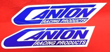 Canton Racing Products Stickers Decal Sticker 10" Contingency Size PAIR Lot of 2