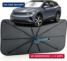 Car Windshield Sun Shade Umbrella For Volkswagen Id.4 2021-2026 11 Fit Refl Car Windshield Sun Shade Umbrella For Volkswagen Id.4 2021-2026 11 Fit Refl