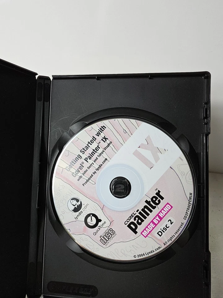 DVD de entrenamiento Lynda Getting Started with Corel Painter IX 9 Graphic Designer 2004 Foto 3 de 3