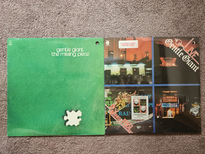 GENTLE GIANT Official Live The Missing Piece Lot 2 NOS NEW Vinyl LPs NM Cut Out