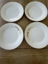Lot of 4 Noritake NINON Gold Roses 6609 Salad Plates 8 1/4" Japan MCM Fine China