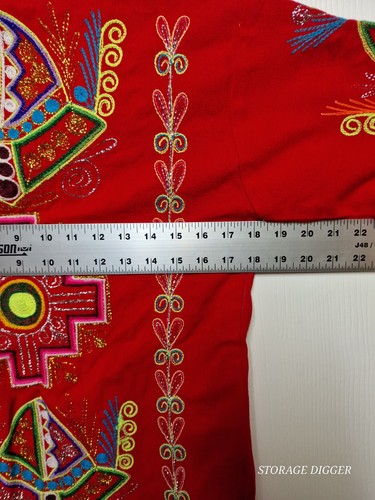 Giacca donna bohemien piccola multicolore floreale banjara ricamata patchwork - Foto 12 di 13