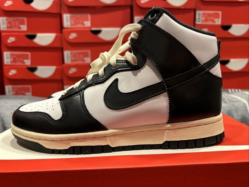 Nike Dunk High Retro "Vintage Negro" Panda Negro/Blanco - Mujer Talla 8 - Imagen 7 de 15