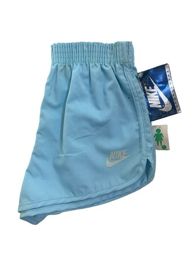 vintage nike blue tag girls shorts youth size medium 12 NOS NWT 80s made in USA - Picture 3 of 5