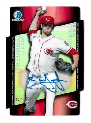 2014 BOWMAN CHROME SCOUT'S BREAKOUTS DIE CUT AUTO. R/C ''BEN LIVELY'' #12/99 NM!!!
