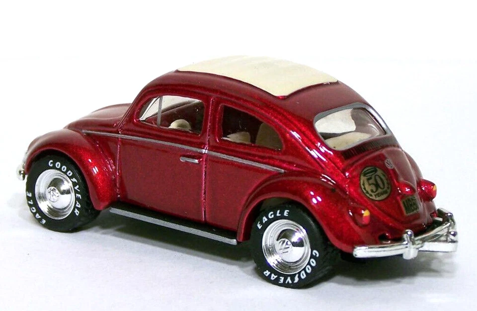 MATCHBOX COLLECTIBLES VW KÄFER BEETLE BUG 50 ANNI (2001) IMBALLO ORIGINALE/MOC - ROSSO - Immagine 3 di 4