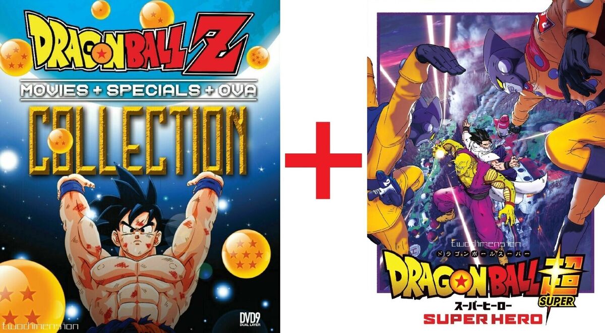 DVD Dragon Ball Z Movies+Specials+OVA & Dragon Ball SUPER HERO The Movie  ENG DUB