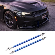 2PCS For Dodge Charger RT SRT SXT Bumper Lip Splitter Strut Rods Tie Support Bar