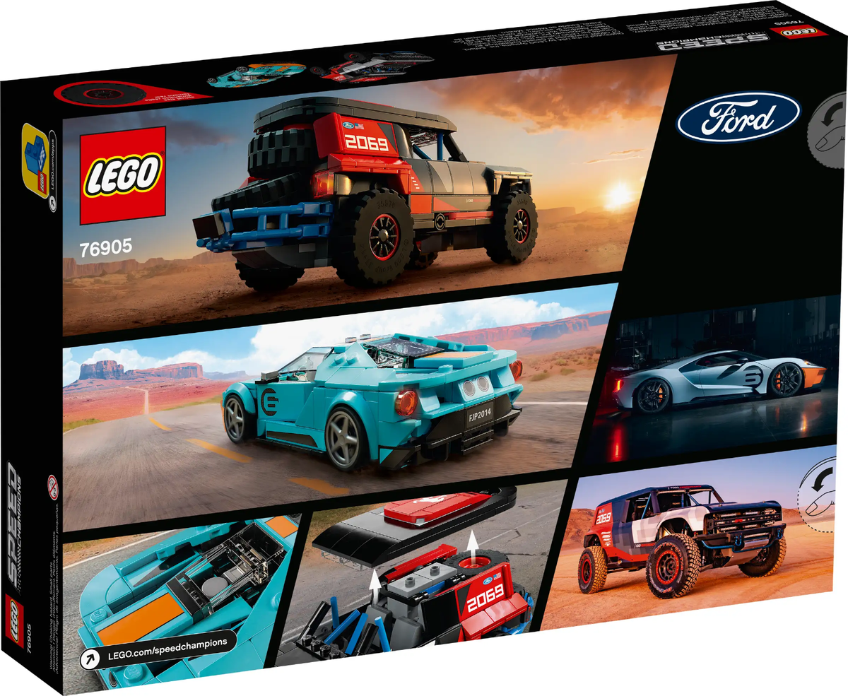 LEGO Speed Champions 76905 Ford GT Heritage Edition and Bronco R