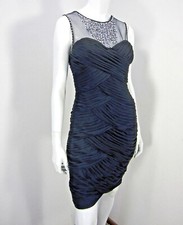 Adrianna Papell NWT Sleeveless Little Black Dress Size 4 Party Cocktail Beaded 