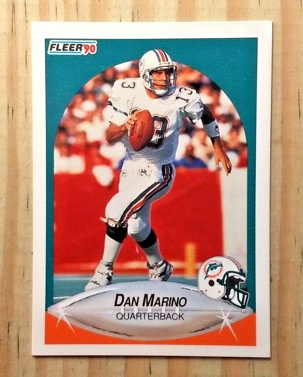 ミ*ド様 即発送 90s 海外古着 champion FULLSNAP CARD 1990 FLEER DAN MARINO CARD#224 NR-MINT MIAMI DOLPHINS UNIVERSITY