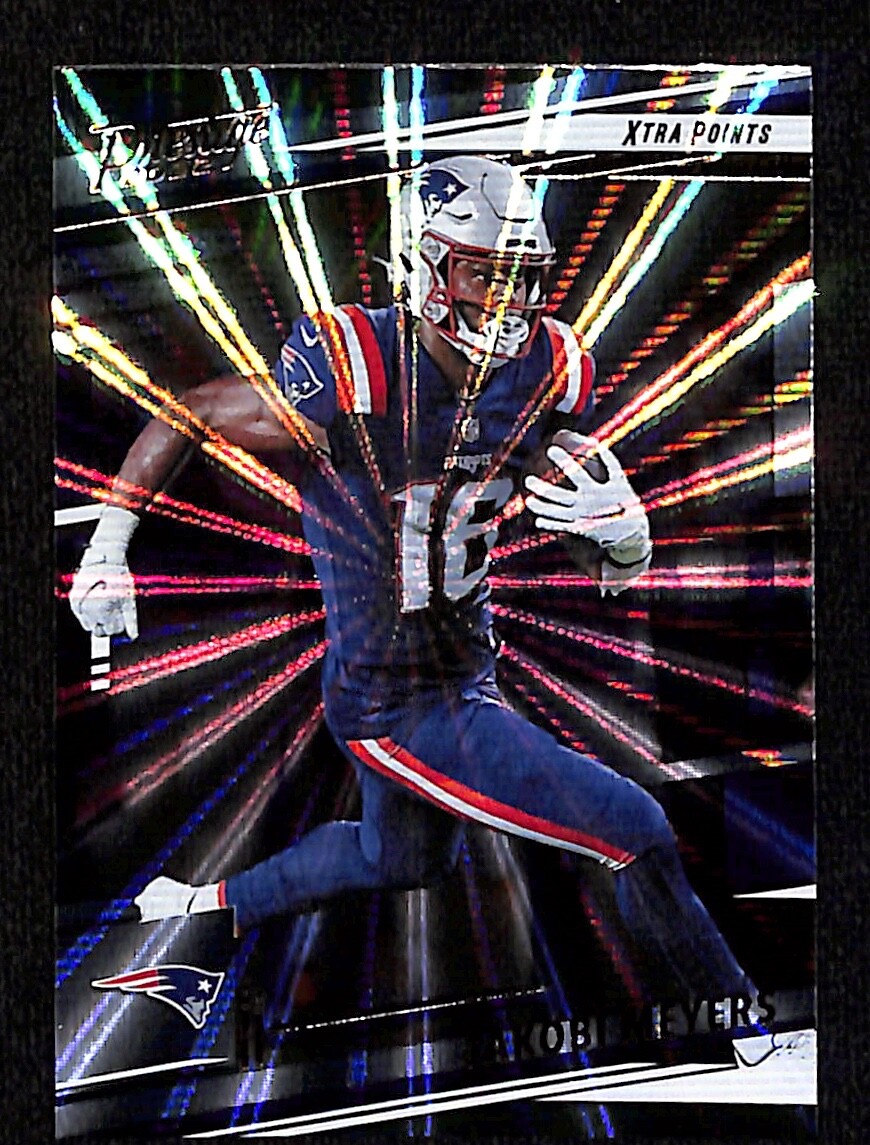 2022 PANINI PRESTIGE JAKOBI MEYERS XTRA POINTS SUNBURST FOOTBALL CARD # 201