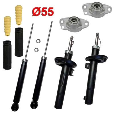 4 Premium Serien Stoßdämpfer 55mm Domlager vorne hinten für Audi A3 8P mit Sport