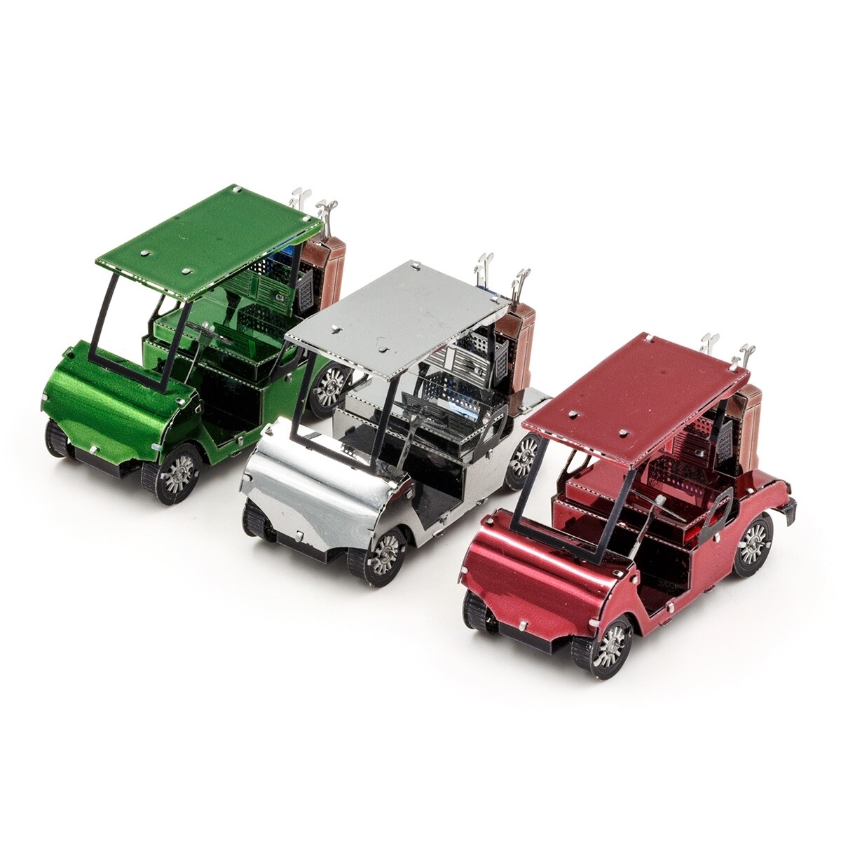 Metal Earth Golf Cart Set Modellino 3D Metallo - Kit Costruzione Hobby