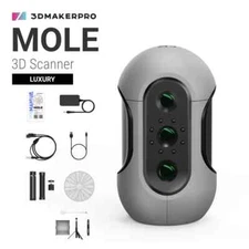 3DMakerpro Mole 3D Scanner Luxury 0.05mm Accuracy 0.1mm Resolution 10FPS E5T9