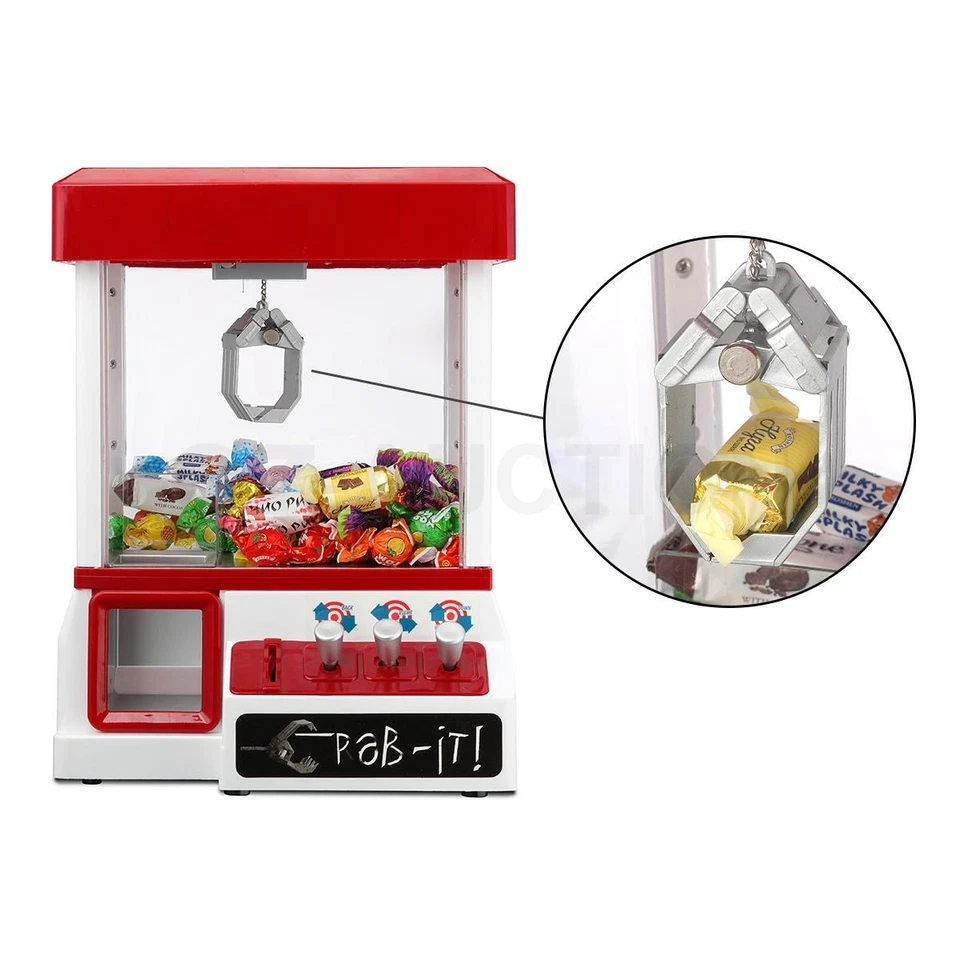 Carnival Style Vending Arcade Claw Candy Grabber Prize Machine Game Kids Toy - image 4 of 4