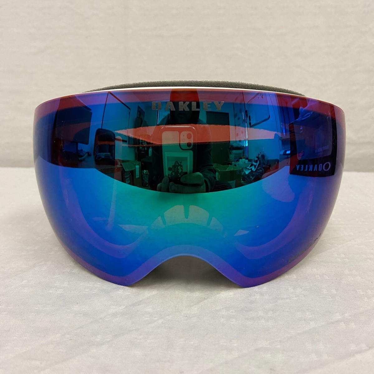 Oakley Flight Deck XM Snow Goggles Matte White w/ Prizm Jade