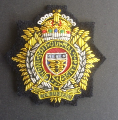 King’s Crown Royal Logistics Corps Cap Badge RLC Hand Embroidered Beret Badge - Foto 9