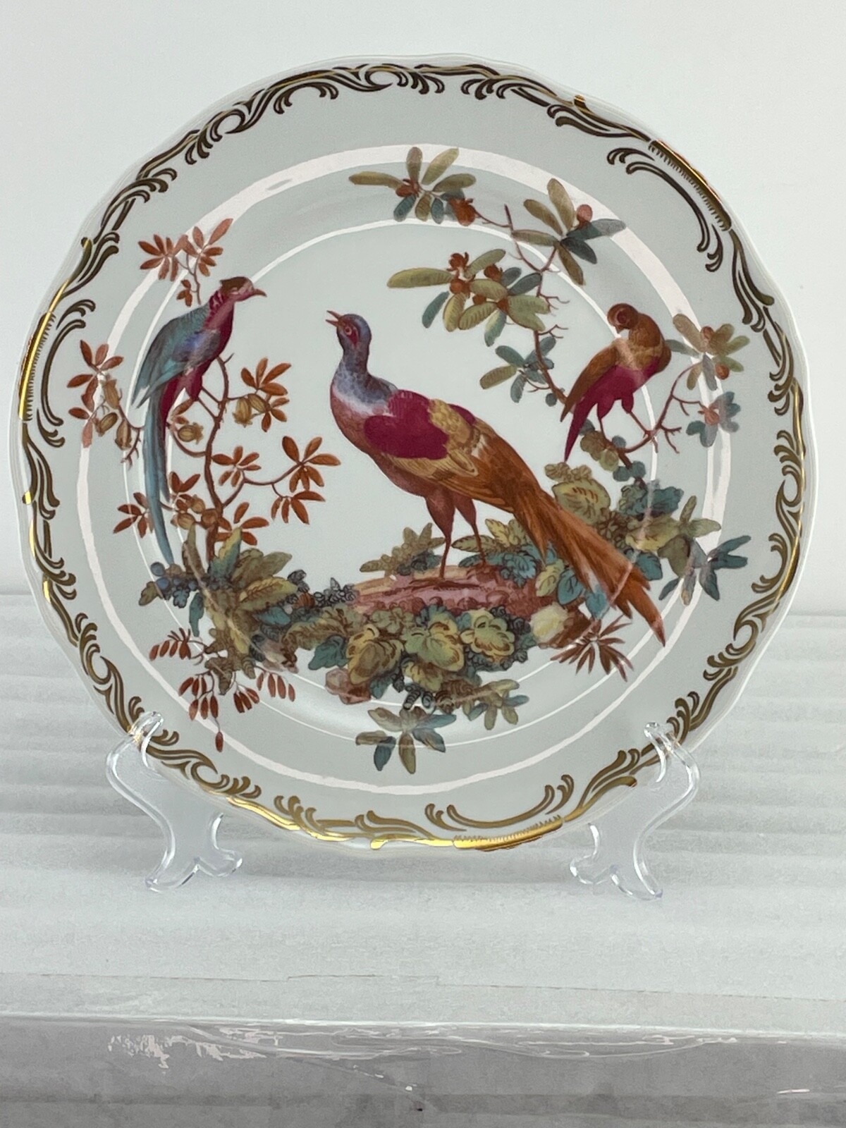 Andrea by Sadek EXOTIC BIRDS 8 1/4" Salad PLATE  "Pattern A"