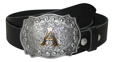 Buckle Gürtelschnalle Koppel Mit Gürtel Belt Buchstabe Q Vergoldet