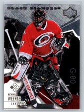 2003 Upper Deck Black Diamond #82 Kevin Weekes Carolina Hurricanes