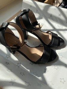 carvela black heeled sandals